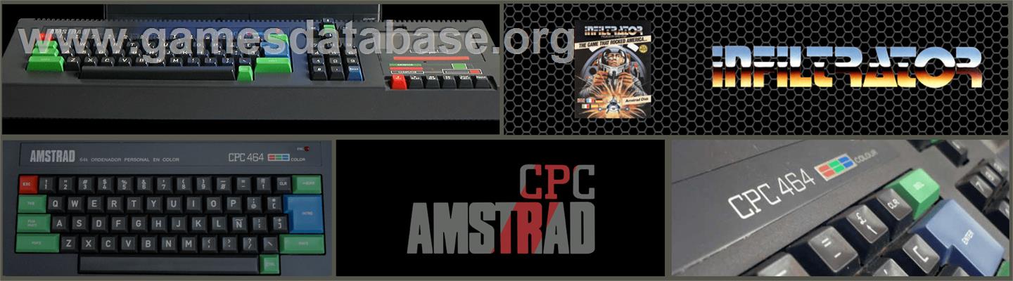 Infiltrator - Amstrad CPC - Artwork - Marquee