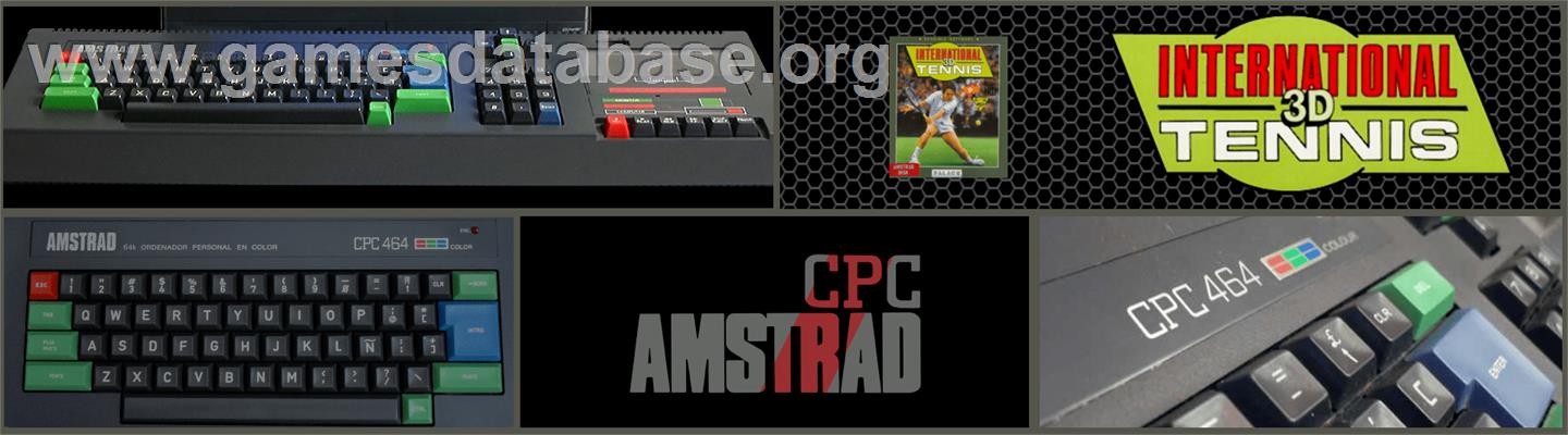 International 3D Tennis - Amstrad CPC - Artwork - Marquee