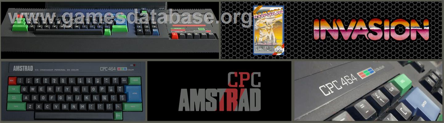 Invasion - Amstrad CPC - Artwork - Marquee