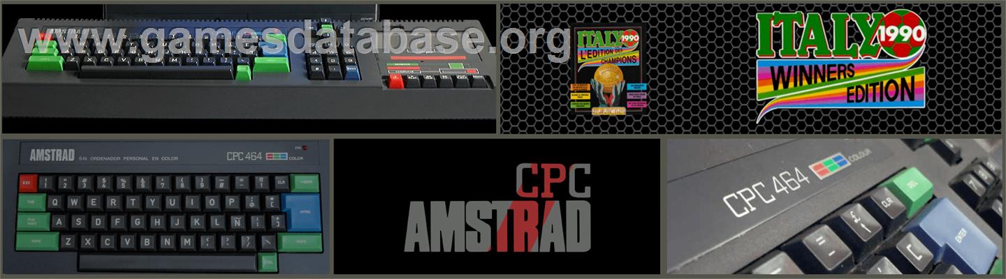 Italy 1990 - Winners Edition - Amstrad CPC - Artwork - Marquee