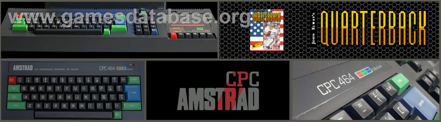 John Elway's Quarterback - Amstrad CPC - Artwork - Marquee