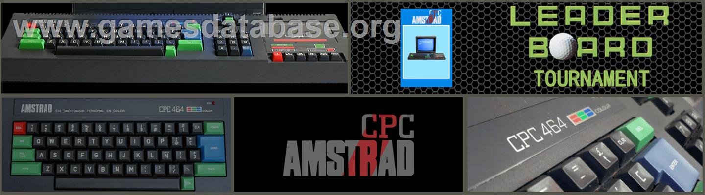 Leader Board Tournament - Amstrad CPC - Artwork - Marquee