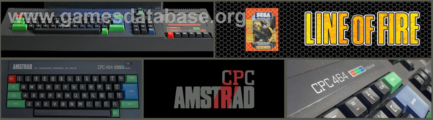 Line of Fire / Bakudan Yarou - Amstrad CPC - Artwork - Marquee