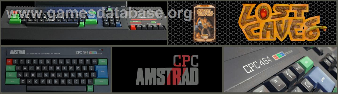 Lost Caves - Amstrad CPC - Artwork - Marquee