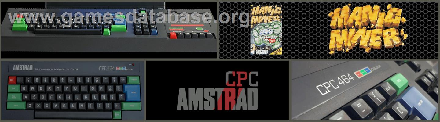 Manic Miner - Amstrad CPC - Artwork - Marquee