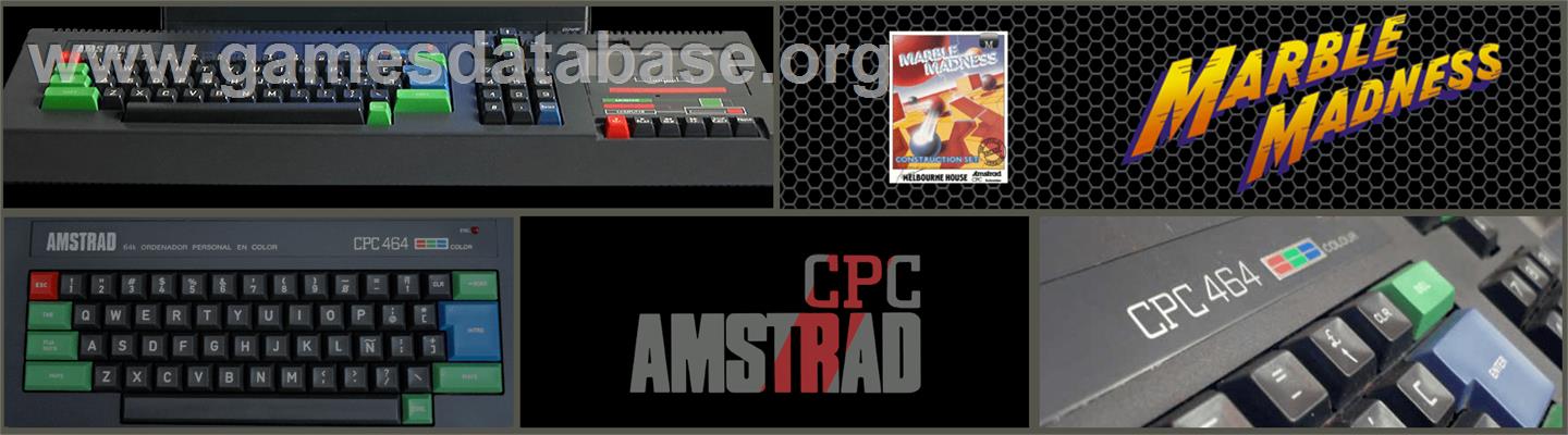 Marble Madness Construction Set - Amstrad CPC - Artwork - Marquee