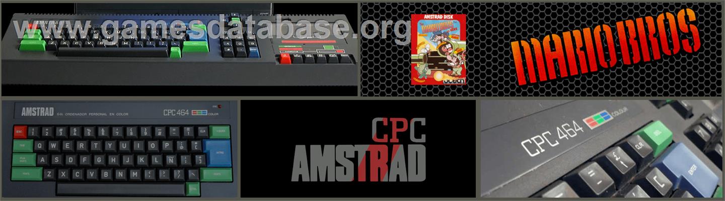 Mario Bros. - Amstrad CPC - Artwork - Marquee