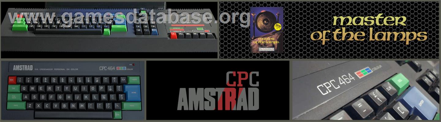 Master of the Lamps - Amstrad CPC - Artwork - Marquee