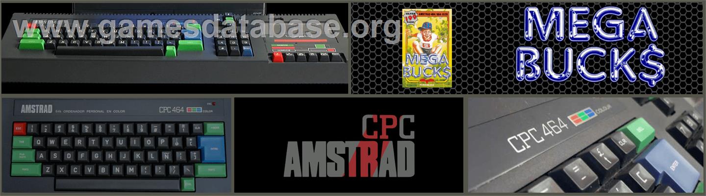 Mega-Bucks - Amstrad CPC - Artwork - Marquee