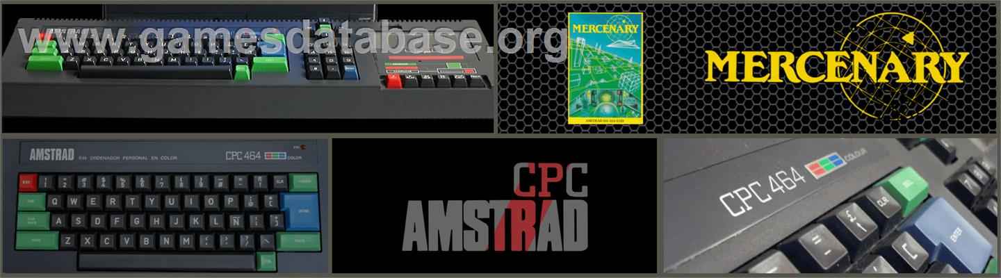 Mercenary - Amstrad CPC - Artwork - Marquee