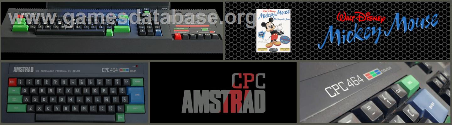 Mickey Mouse: The Computer Game - Amstrad CPC - Artwork - Marquee