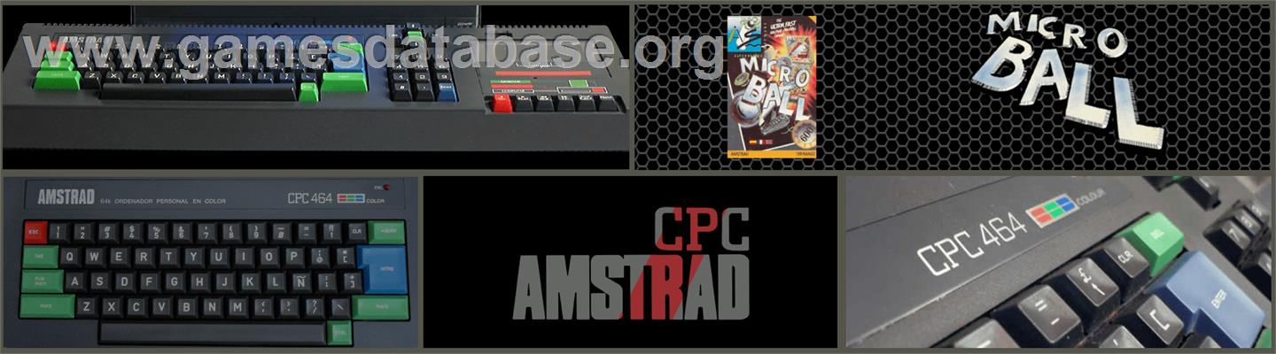 Micro Ball - Amstrad CPC - Artwork - Marquee