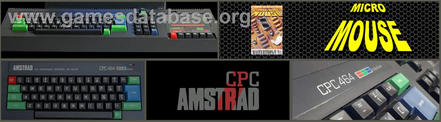 Micro Mouse - Amstrad CPC - Artwork - Marquee
