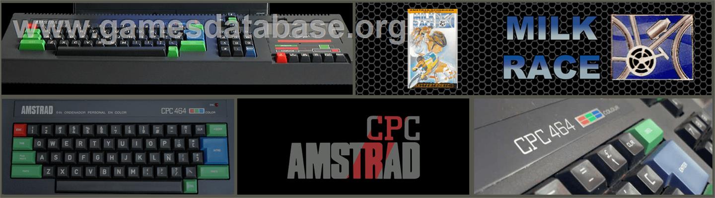 Milk Race - Amstrad CPC - Artwork - Marquee