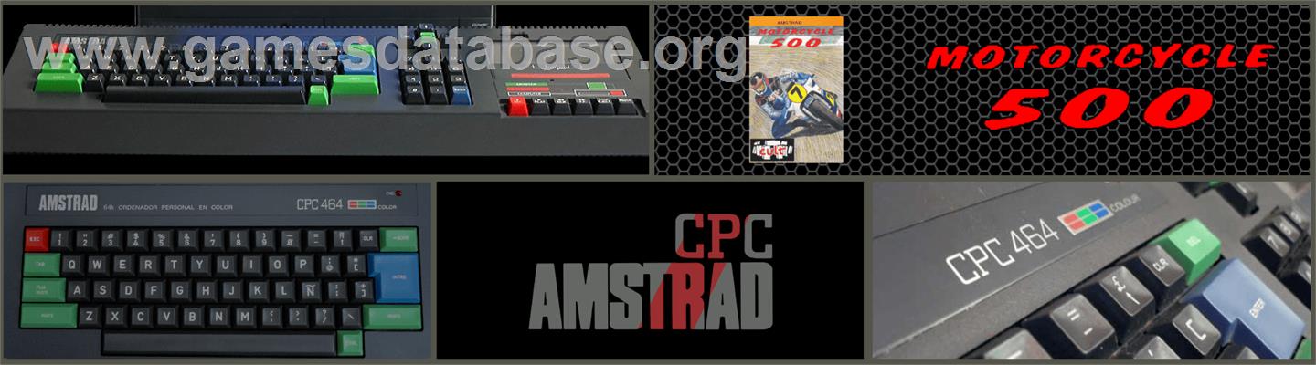Motorcycle 500 - Amstrad CPC - Artwork - Marquee