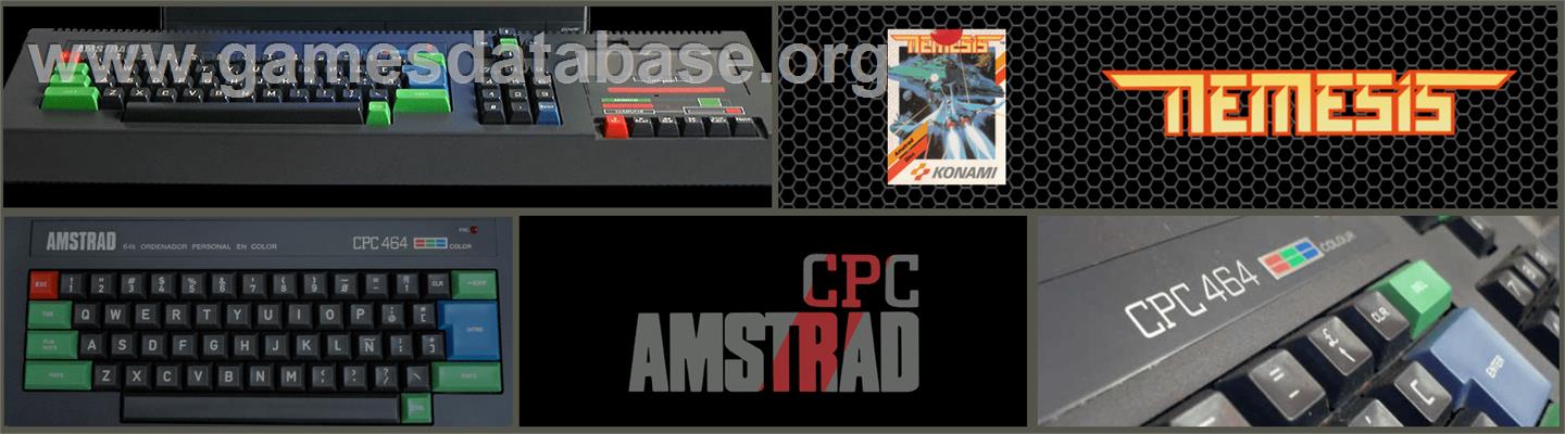 Nemesis - Amstrad CPC - Artwork - Marquee