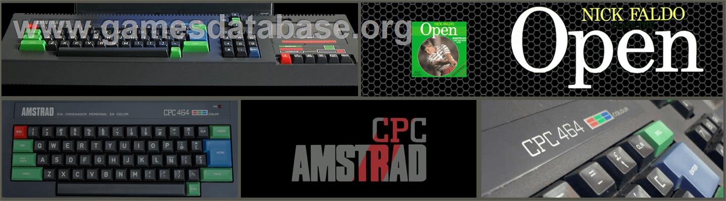 Nick Faldo Plays The Open - Amstrad CPC - Artwork - Marquee
