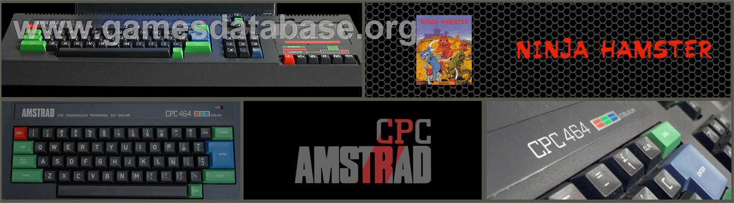 Ninja Hamster - Amstrad CPC - Artwork - Marquee