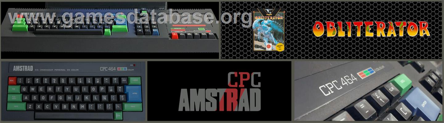 Obliterator - Amstrad CPC - Artwork - Marquee