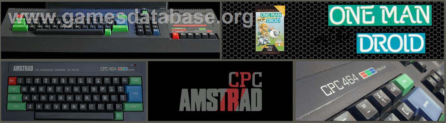 One Man and his Droid - Amstrad CPC - Artwork - Marquee