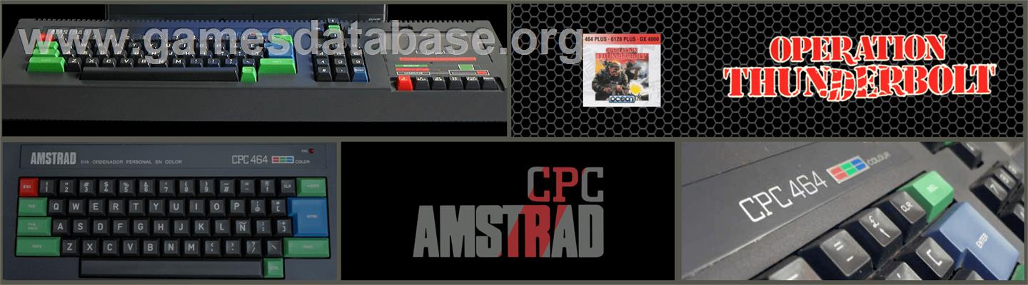 Operation Thunderbolt - Amstrad CPC - Artwork - Marquee