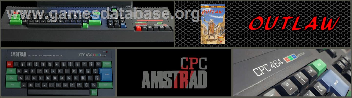 Outlaw - Amstrad CPC - Artwork - Marquee