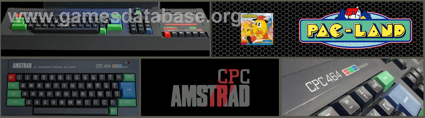 Pac-Land - Amstrad CPC - Artwork - Marquee