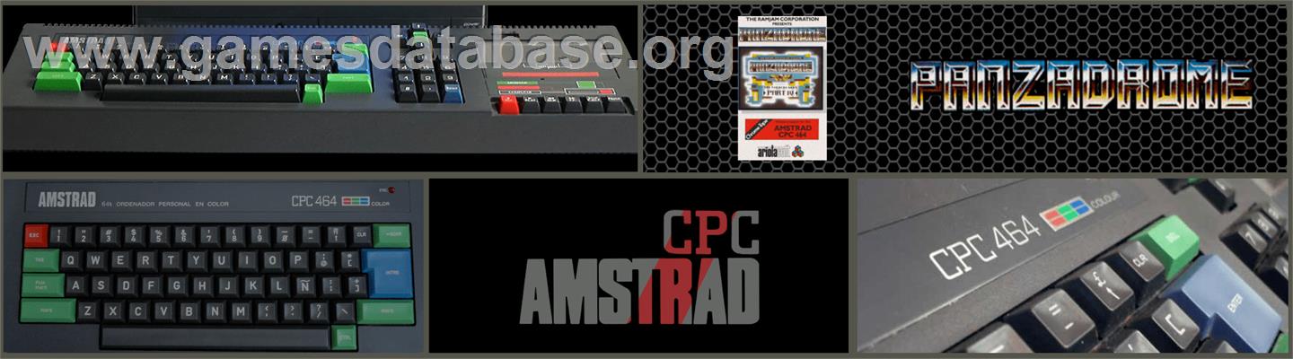 Panzadrome - Amstrad CPC - Artwork - Marquee