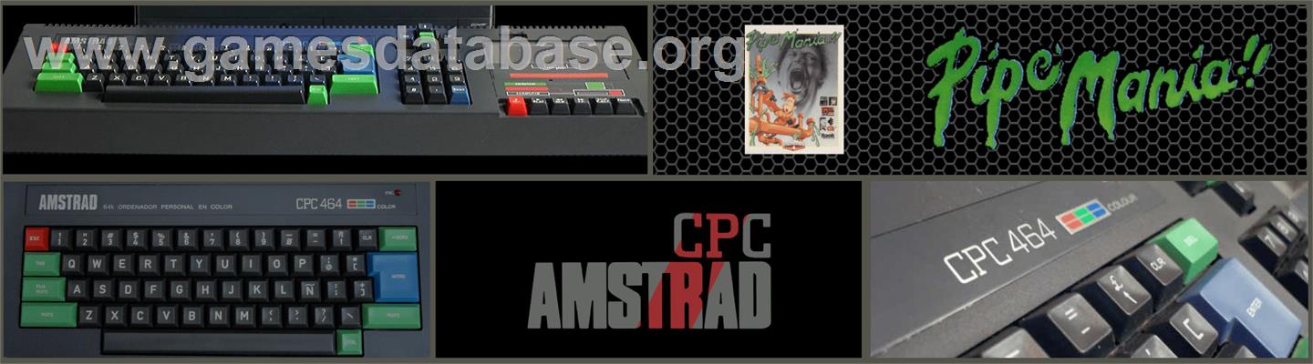 Pipe Mania - Amstrad CPC - Artwork - Marquee