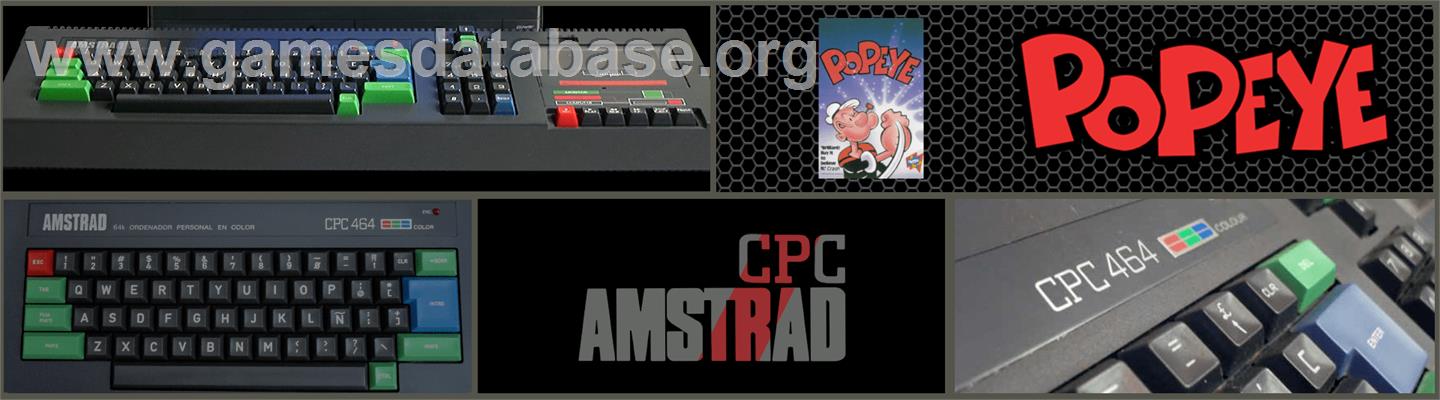 Popeye - Amstrad CPC - Artwork - Marquee