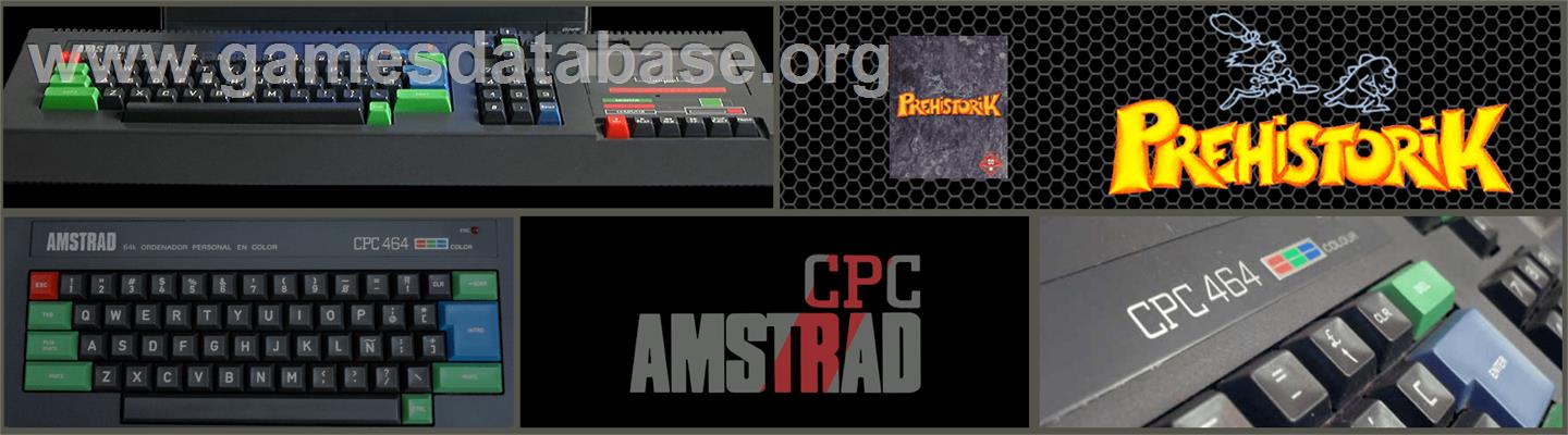 Prehistorik - Amstrad CPC - Artwork - Marquee