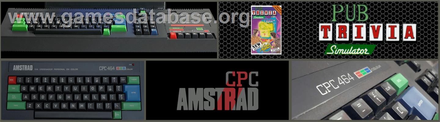 Pub Trivia Simulator - Amstrad CPC - Artwork - Marquee