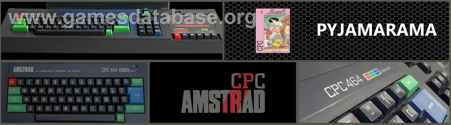 Pyjamarama - Amstrad CPC - Artwork - Marquee