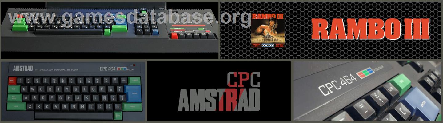 Rambo III - Amstrad CPC - Artwork - Marquee