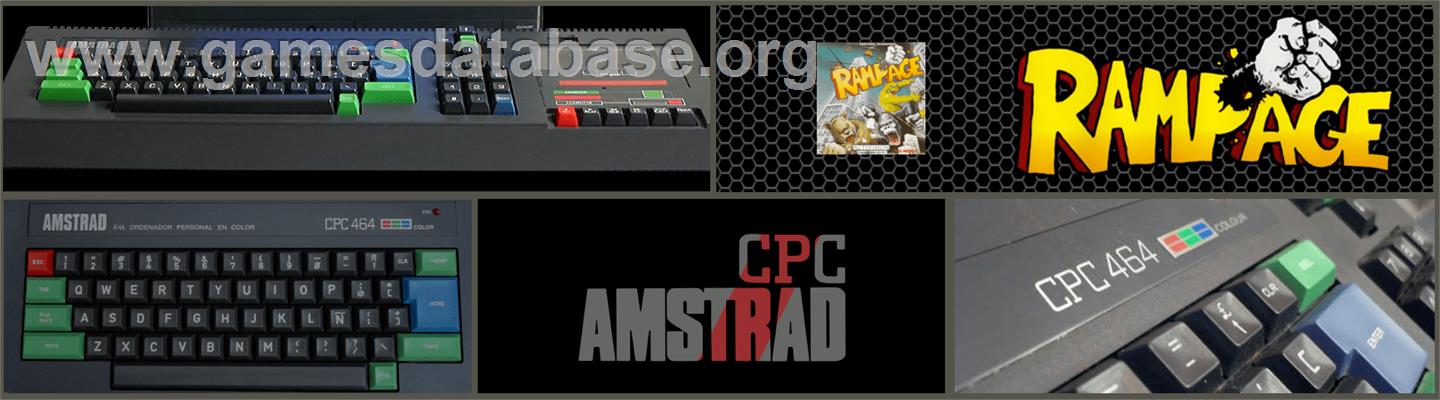 Rampage - Amstrad CPC - Artwork - Marquee