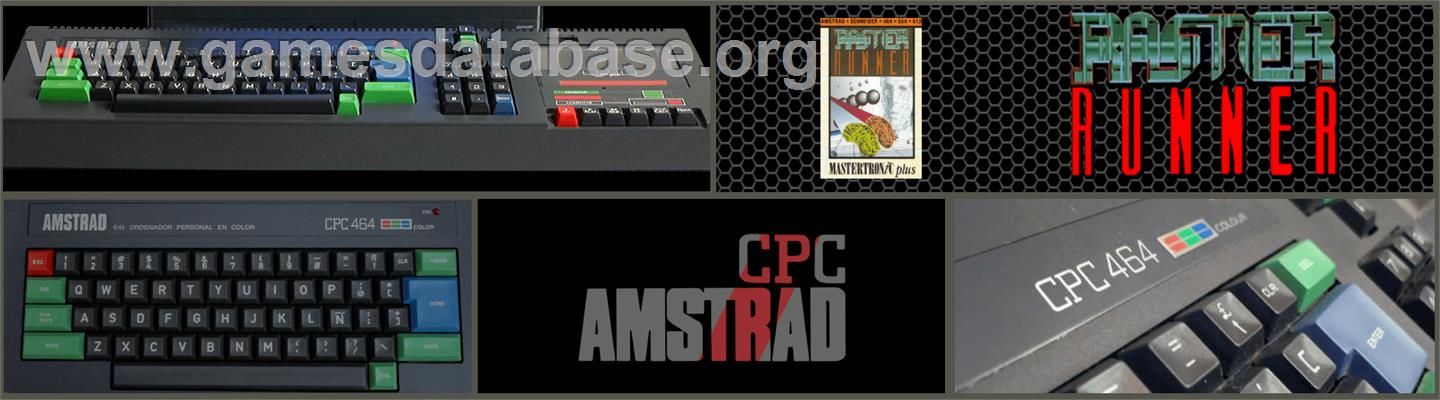 Raster Runner - Amstrad CPC - Artwork - Marquee