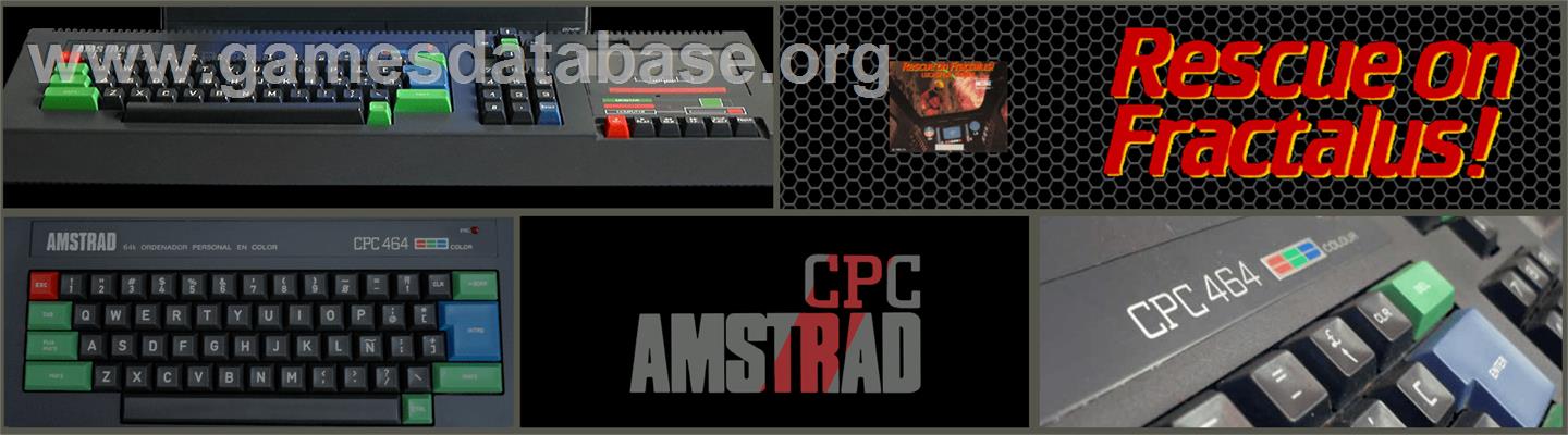 Rescue on Fractalus! - Amstrad CPC - Artwork - Marquee