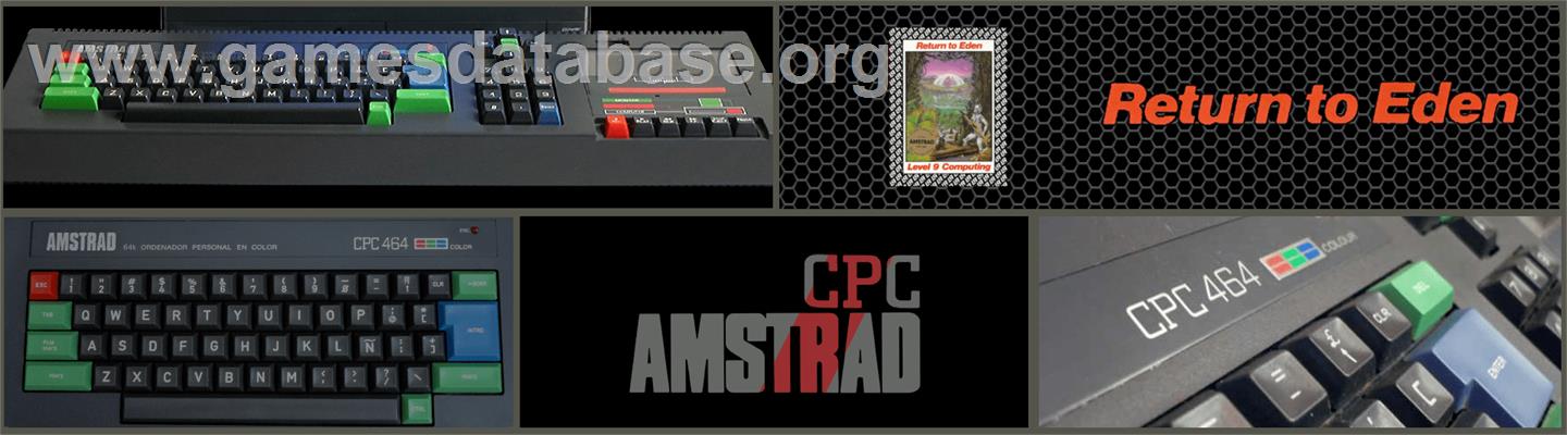 Return to Eden - Amstrad CPC - Artwork - Marquee