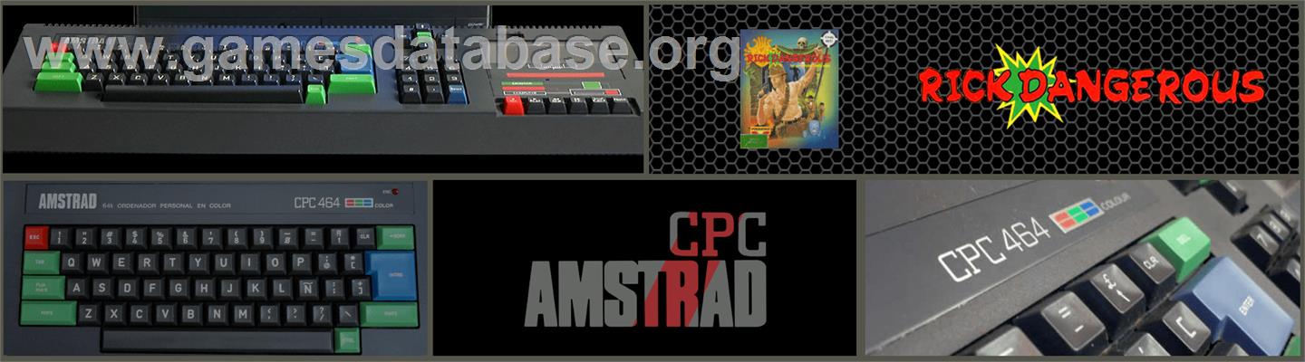 Rick Dangerous - Amstrad CPC - Artwork - Marquee