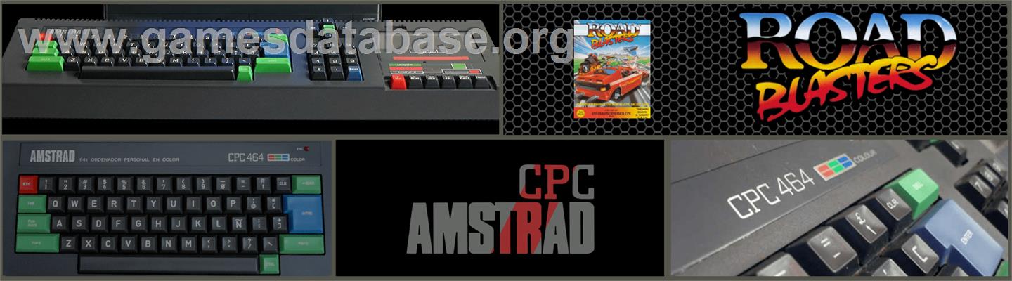 Road Blasters - Amstrad CPC - Artwork - Marquee