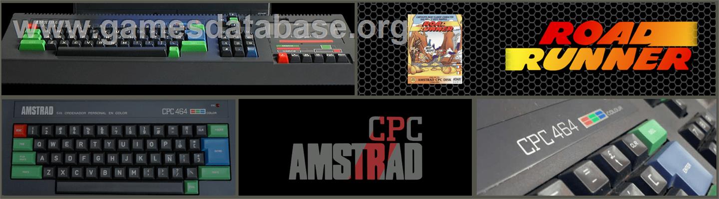 Road Runner And Wile E. Coyote - Amstrad CPC - Artwork - Marquee