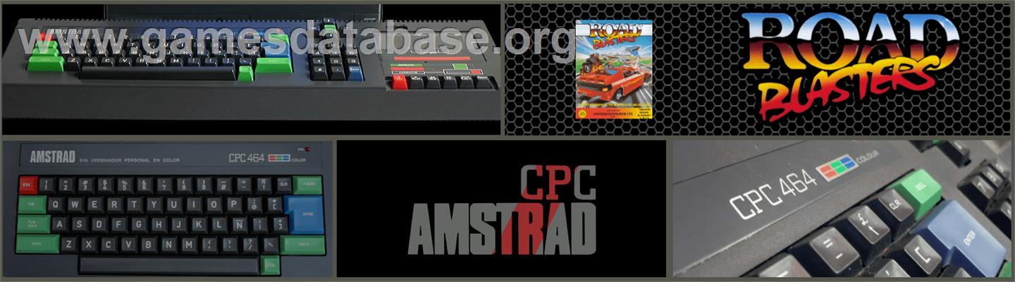 Roadblasters - Amstrad CPC - Artwork - Marquee