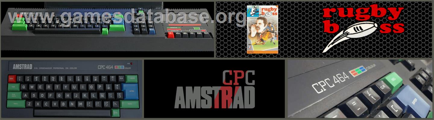 Rugby Boss - Amstrad CPC - Artwork - Marquee