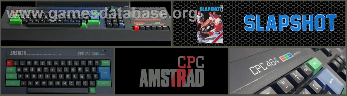 SLAP-SHOT! Hockey - Amstrad CPC - Artwork - Marquee