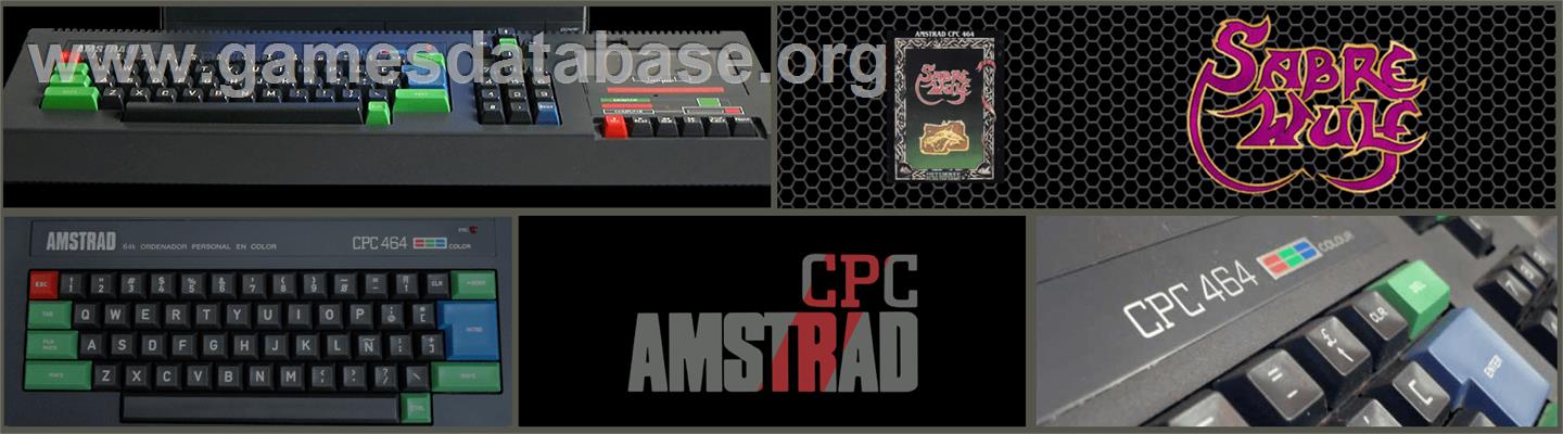 Sabre Wulf - Amstrad CPC - Artwork - Marquee