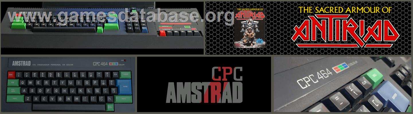 Sacred Armour Of Antiriad, The - Amstrad CPC - Artwork - Marquee
