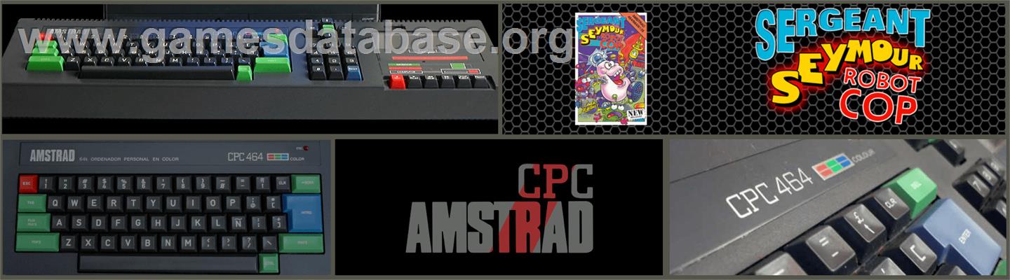 Sergeant Seymour Robotcop - Amstrad CPC - Artwork - Marquee