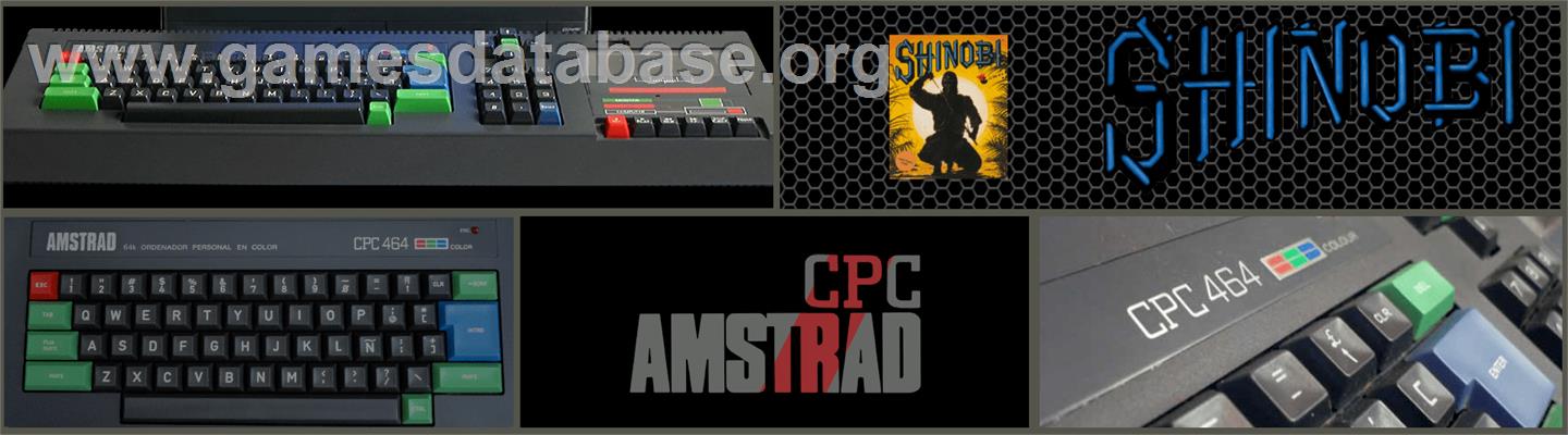 Shinobi - Amstrad CPC - Artwork - Marquee