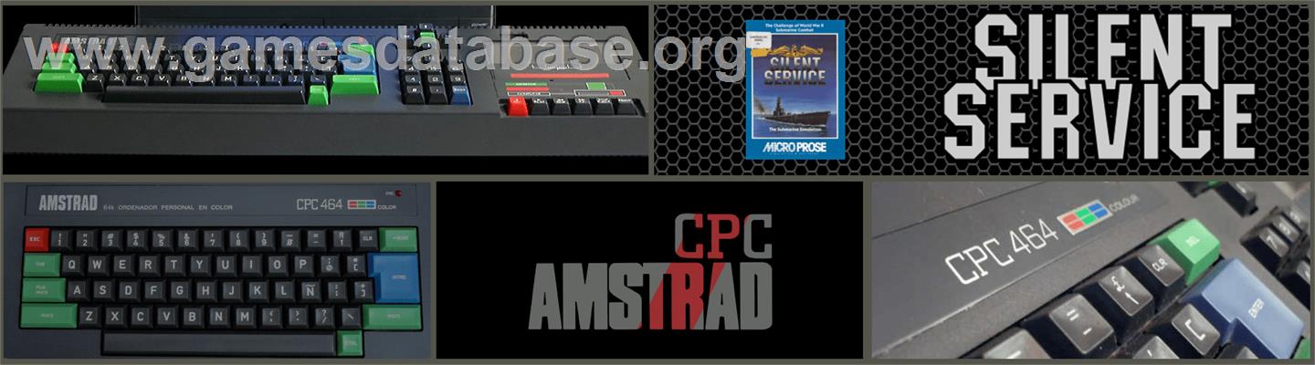Silent Service: The Submarine Simulation - Amstrad CPC - Artwork - Marquee