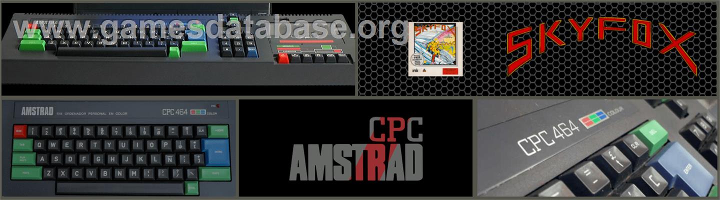 Skyfox - Amstrad CPC - Artwork - Marquee